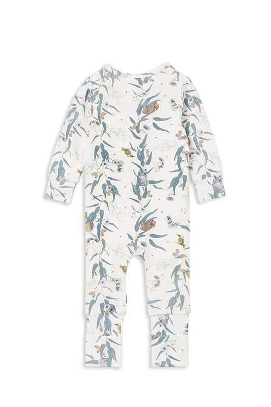 W25 Boys Eucalyptus Zip Romper