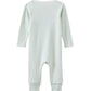 W25 Boys Green Stripe Zip Romper