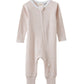 W25 Boys Mocha Stripe Zip Romper