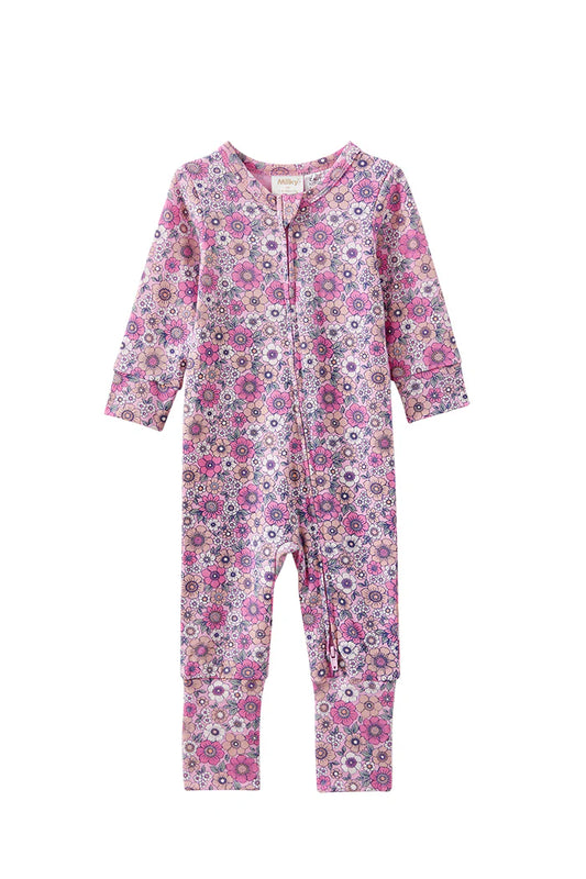 W25 Girls Sweet Fleur Zip Romper