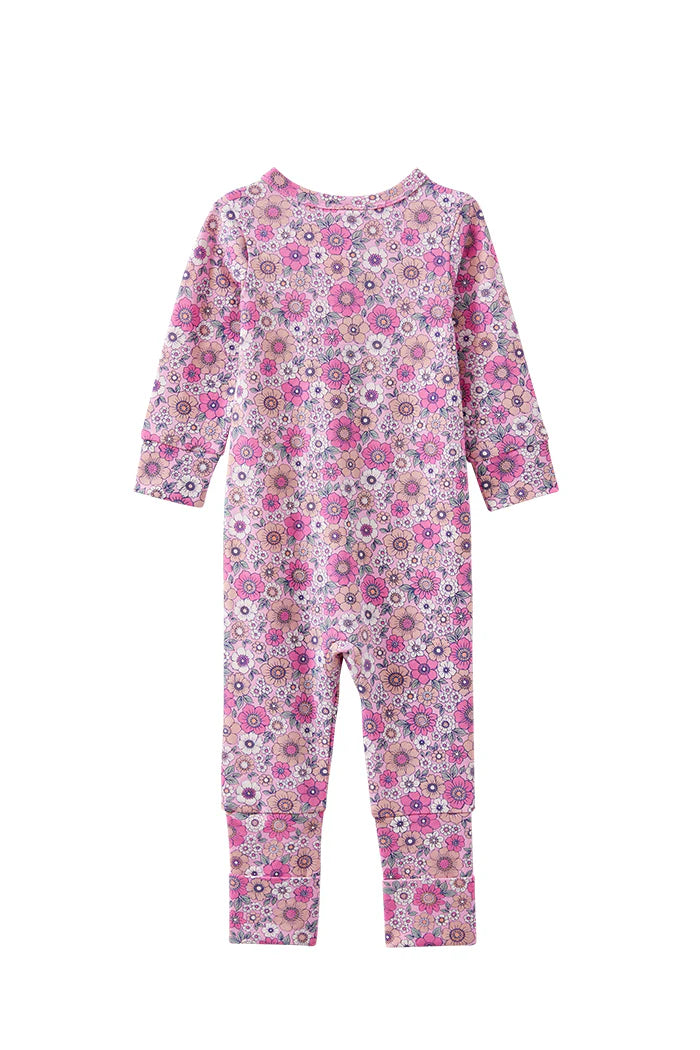 W25 Girls Sweet Fleur Zip Romper