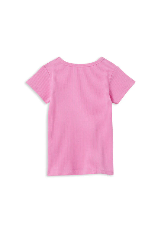 Pink Rib Tee