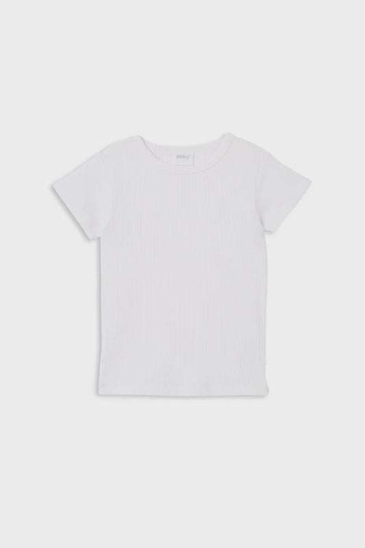 White Rib Tee