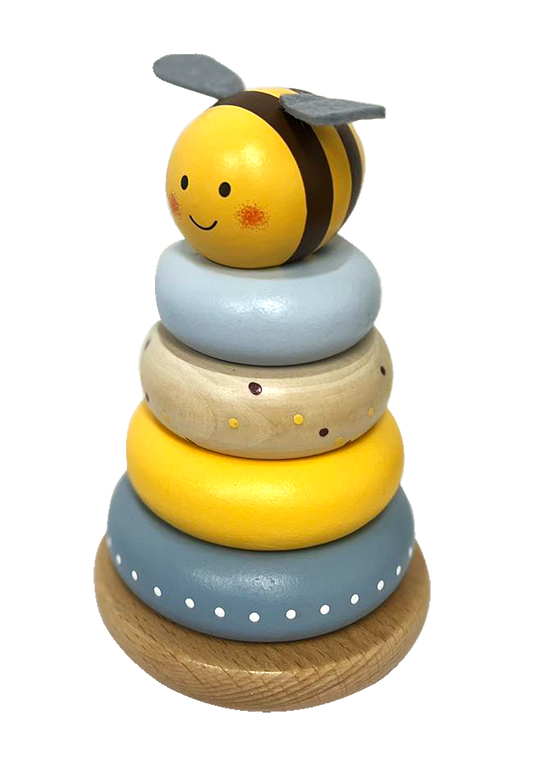 Wooden Bee Stacking Toy