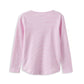 W25 Girls Pink Stripe Henley