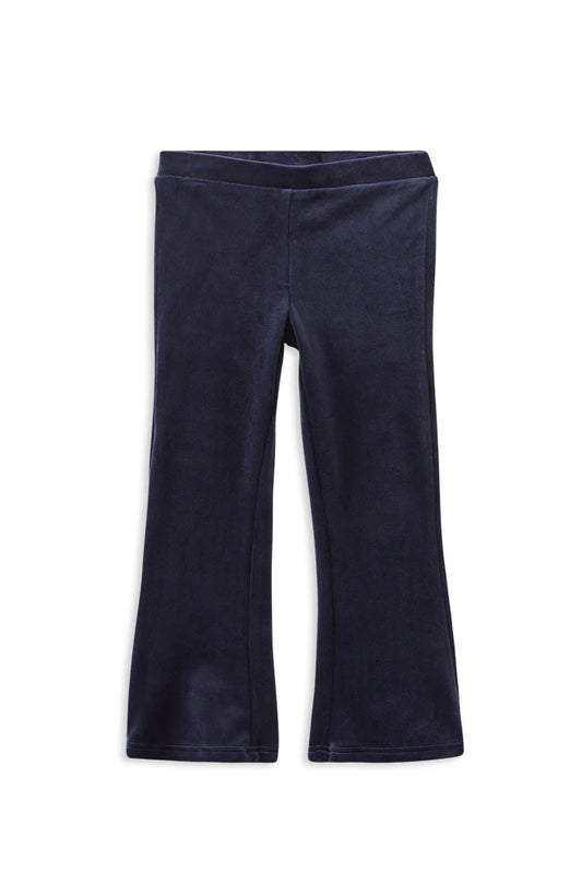 Navy velour flares size 8-12