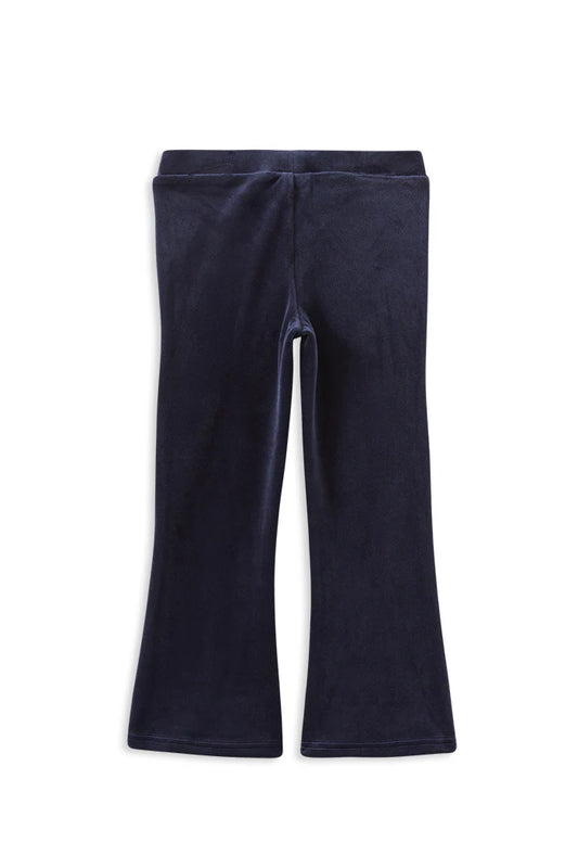 Navy velour flares size 8-12