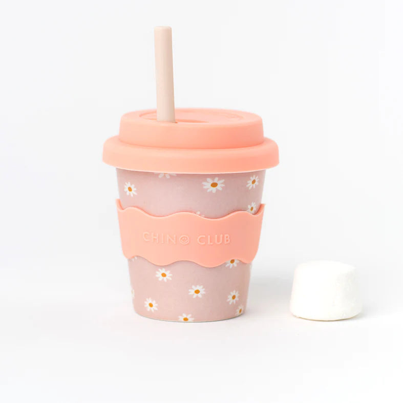 Pink Daisy Babychino Cup 4oz