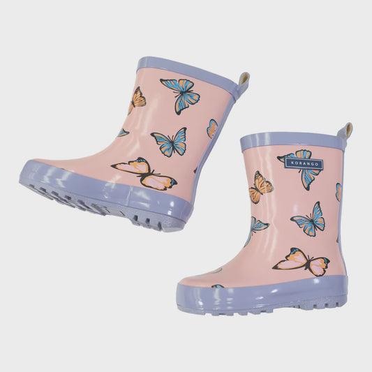 BUTTERFLY GUMBOOT FAIRYTALE PINK