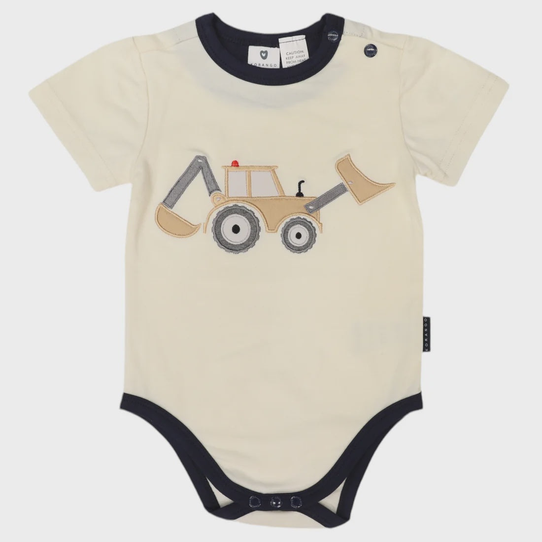 Digger Appliqued Bodysut | Cream