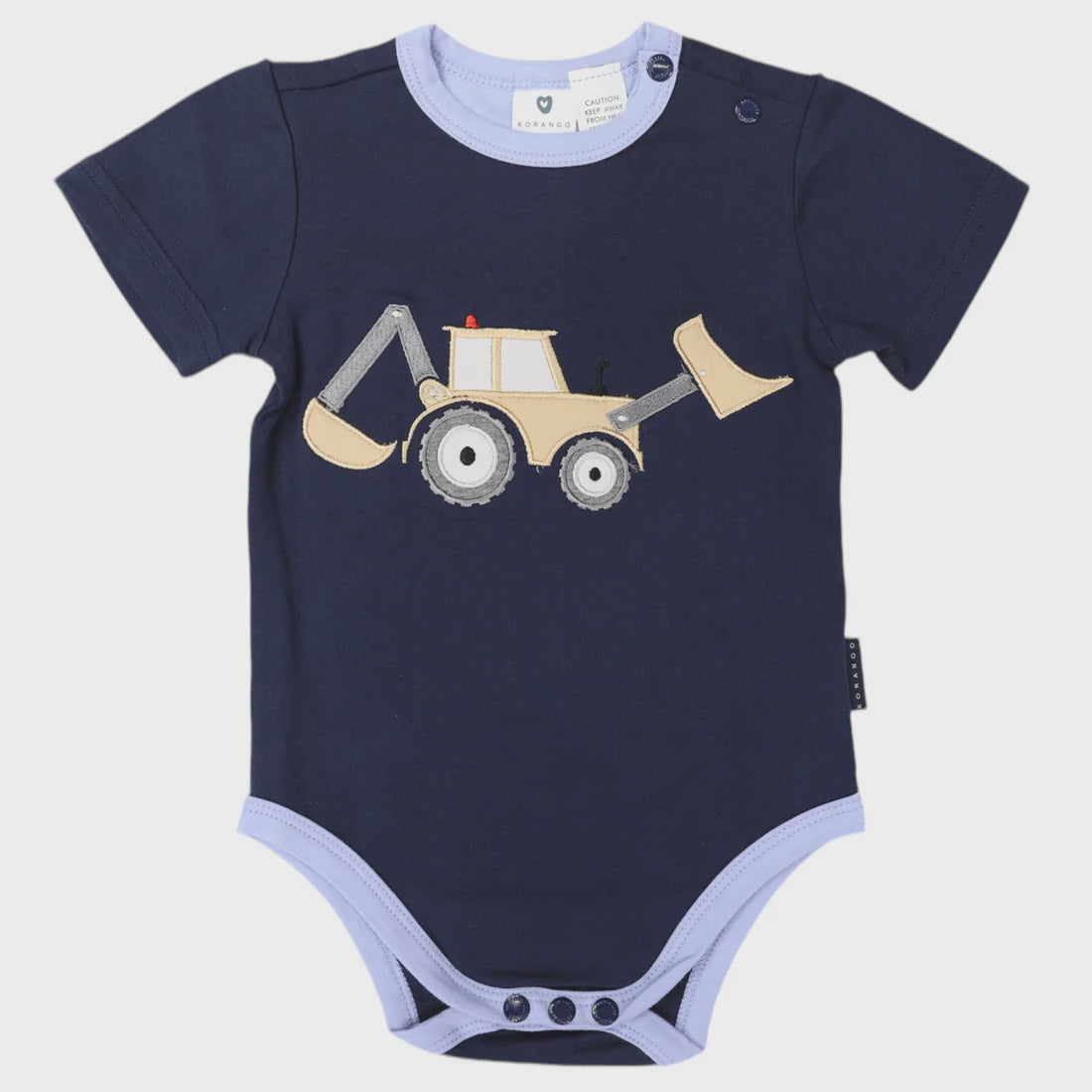 Digger Appliqued Bodysuit | Navy