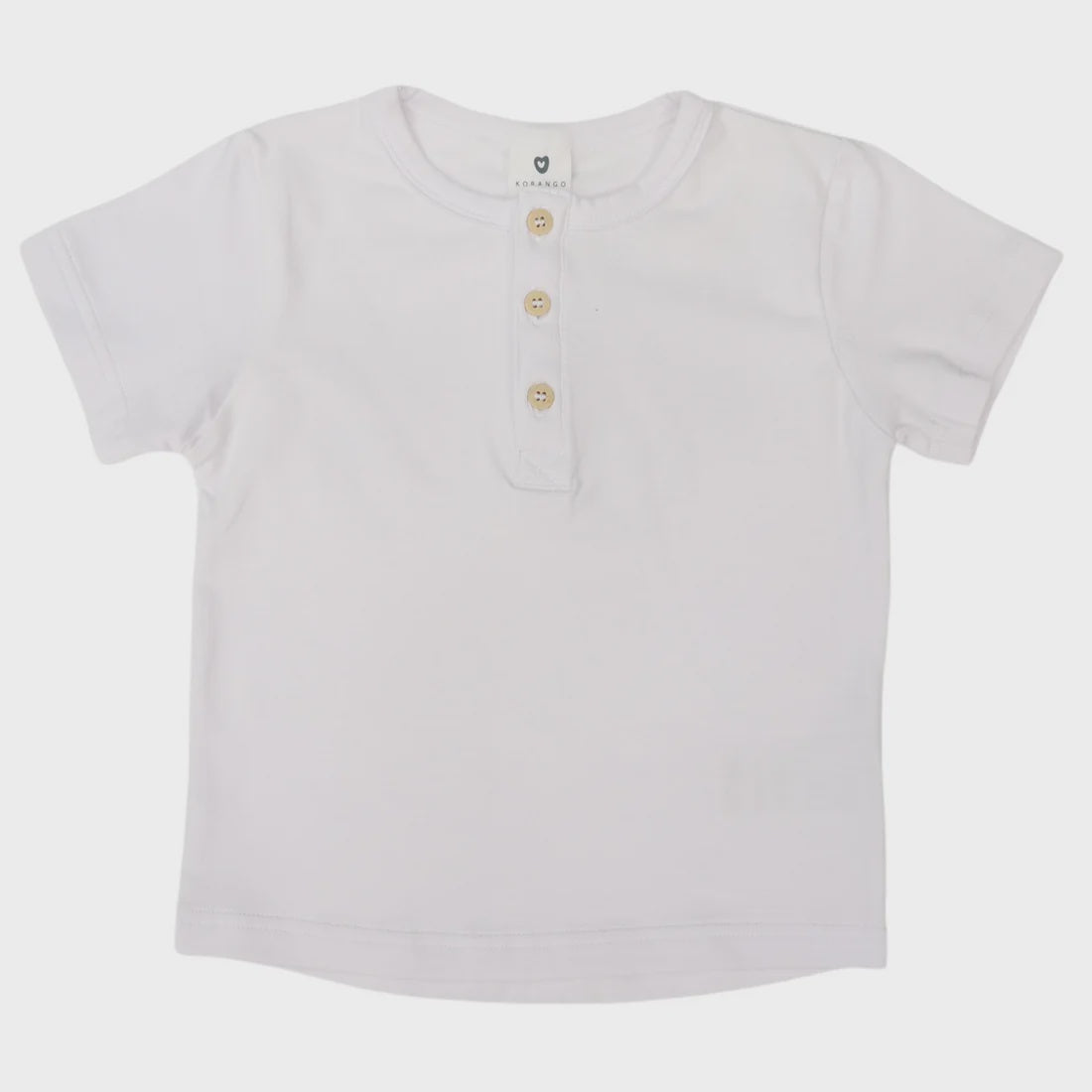 Henley Tee White