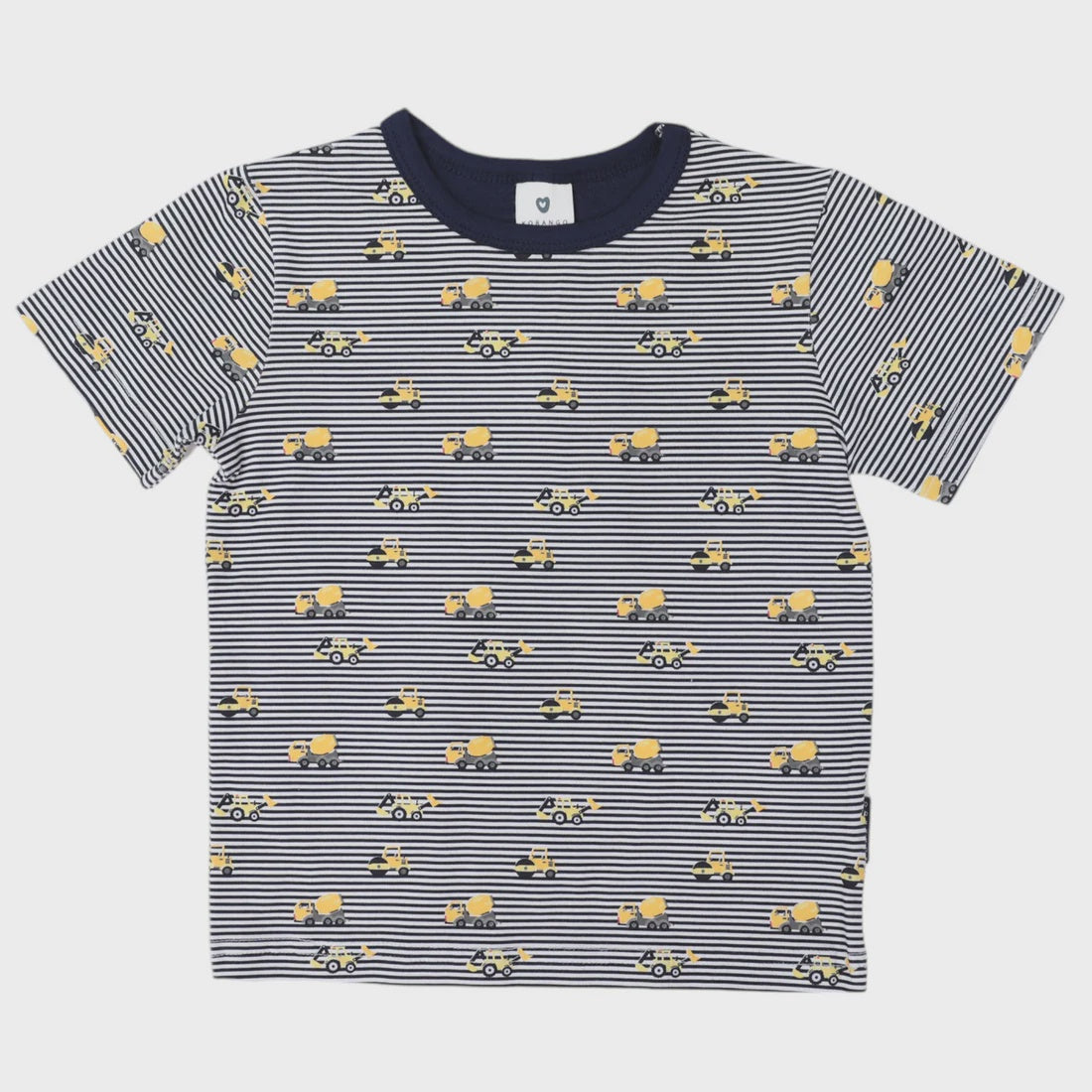 Trucks and Diggers Print Tee | Navy