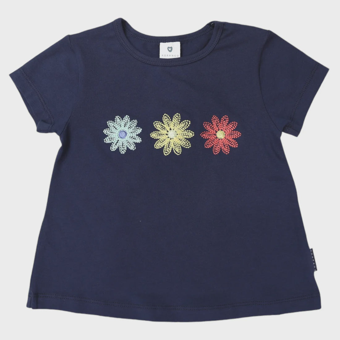 Flower Swing Top Navy