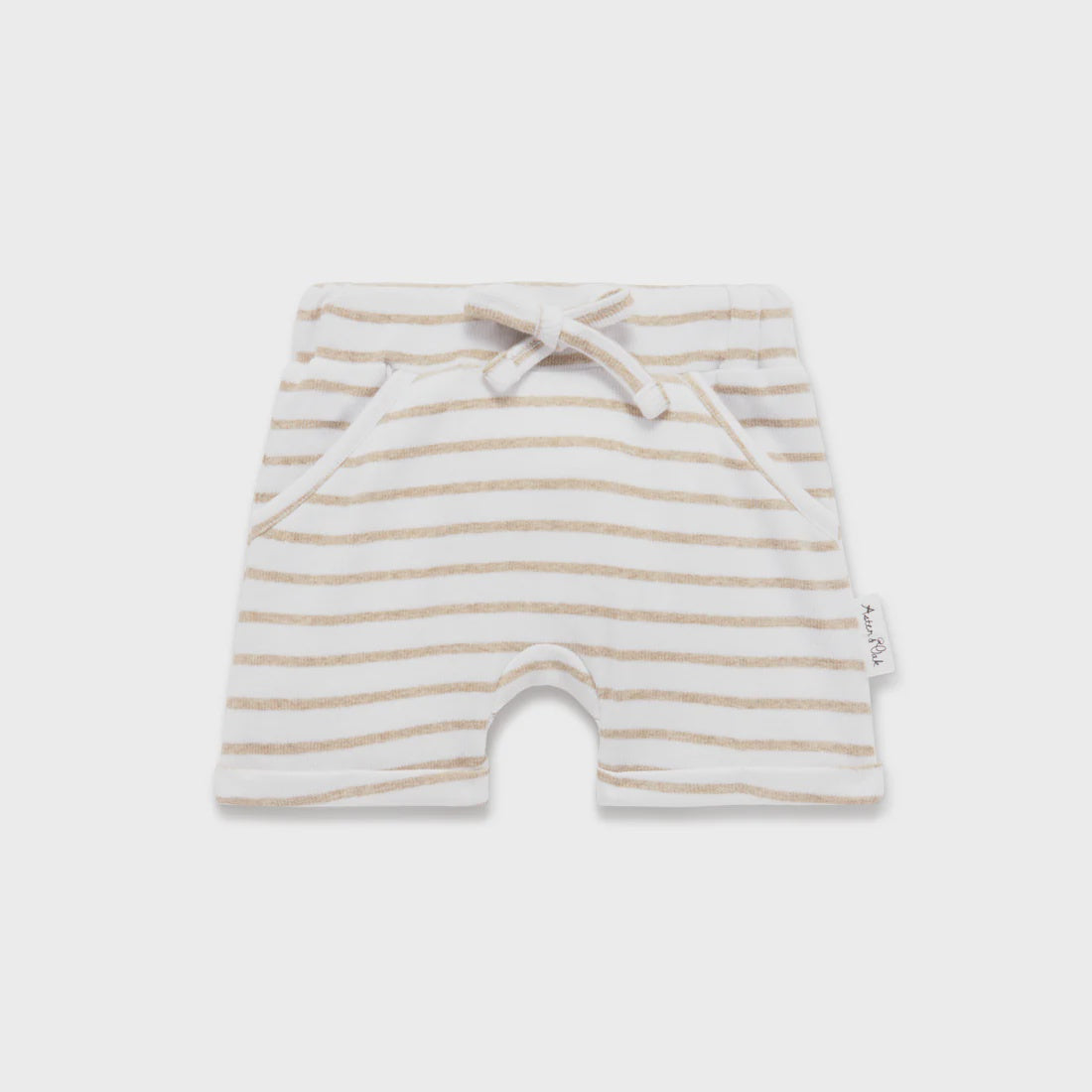 Stripe Rib Harem Shorts