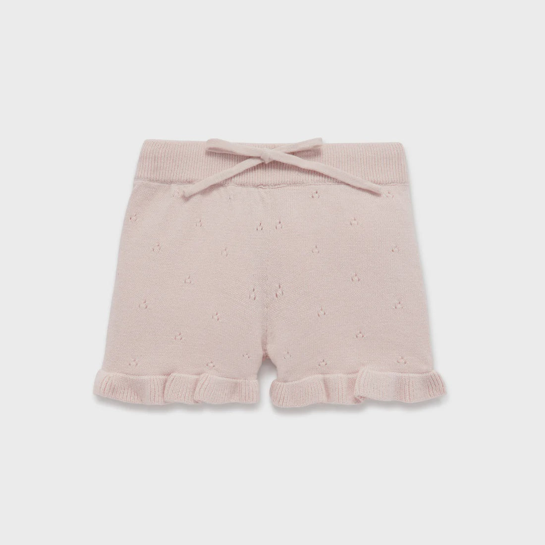 Pink Rose Knit Shorts