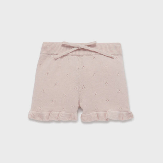 Pink Rose Knit Shorts