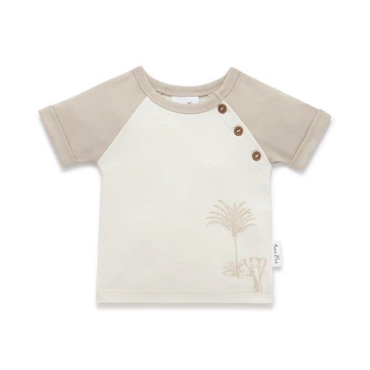 Jungle Print Raglan Tee