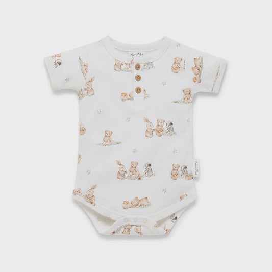 Teddy Picnic AOP Onesie