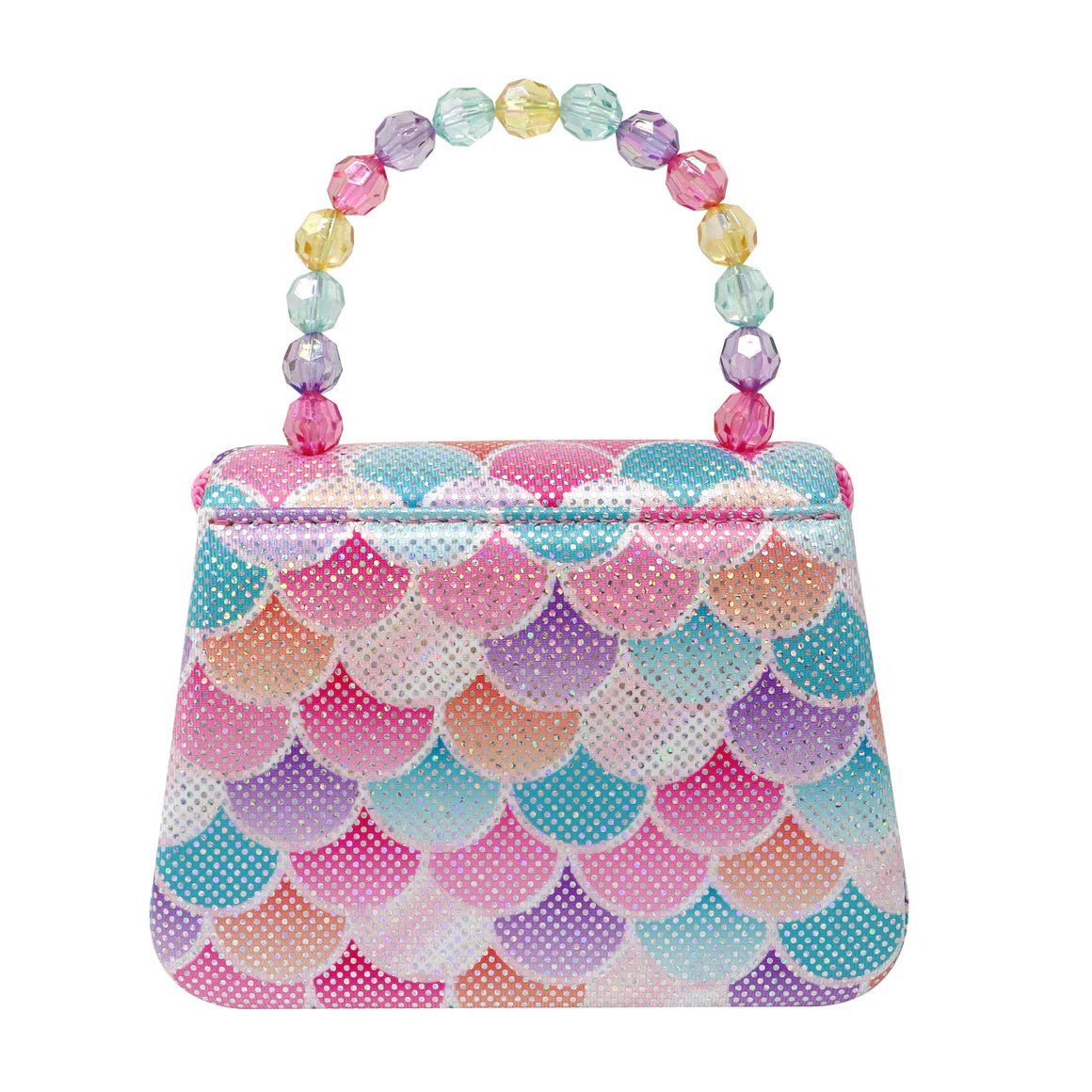 Shimmering Mermaid Scale Hard Handbag