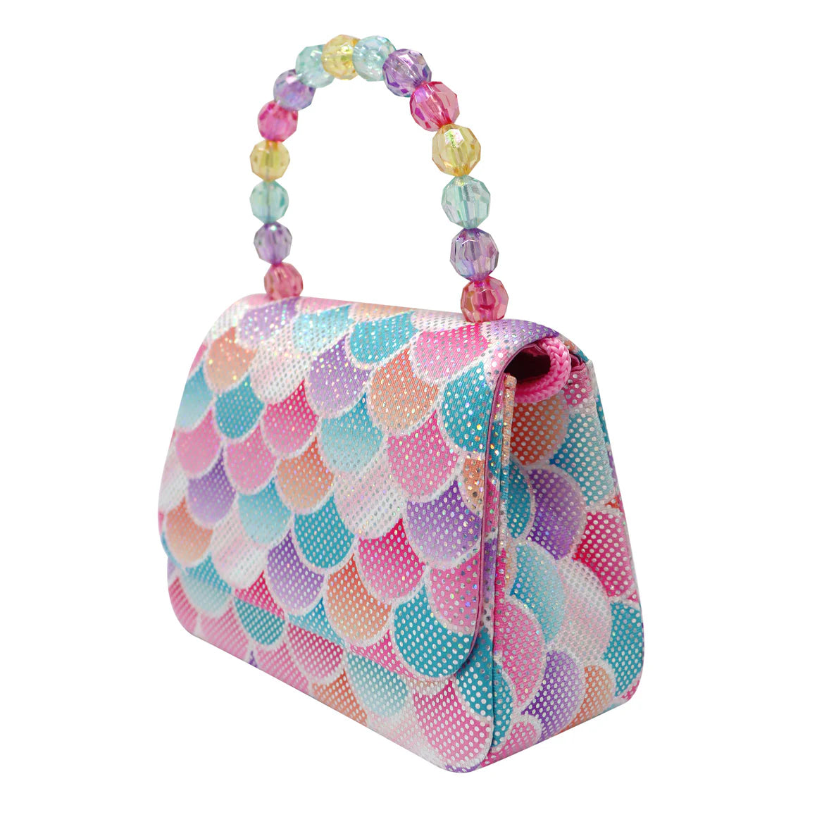 Shimmering Mermaid Scale Hard Handbag