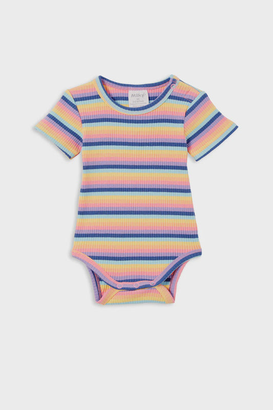 Multi Stripe Rib Bubbysuit