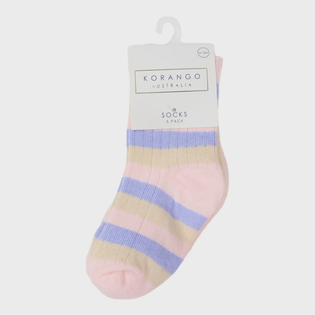 Ribbed Socks 5pk Assorted