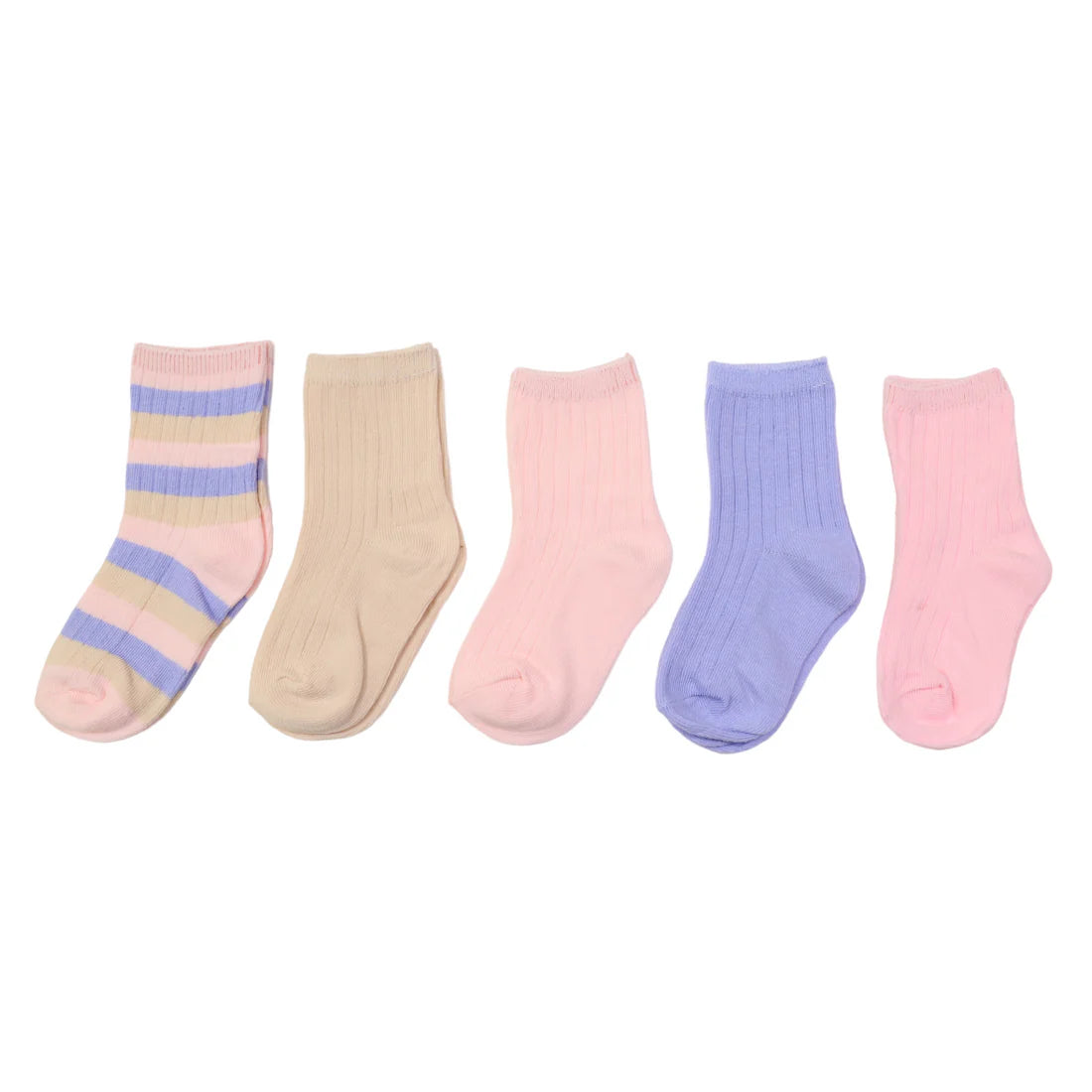 Ribbed Socks 5pk Assorted