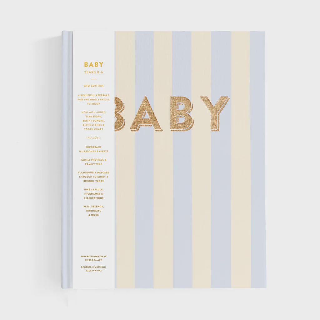 Baby Book Cloud Stripe