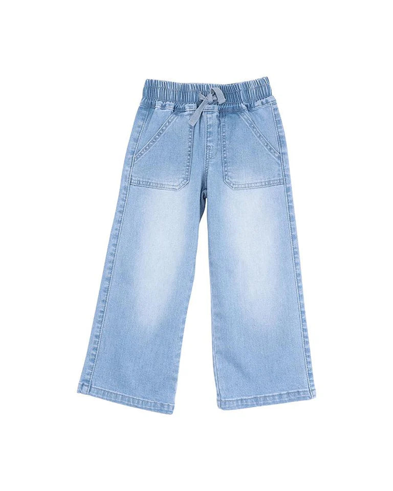 GIRLS DENIM PULL ON JEANS 3-7 YRS