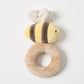 Plush bee rattle