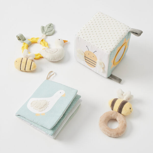 Plush bee rattle