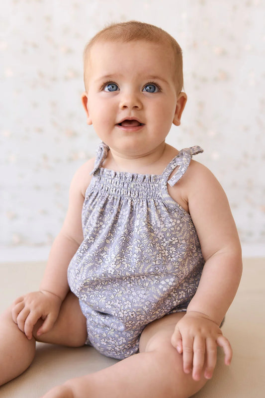 Organic Cotton Cassie Playsuit - April Lilac