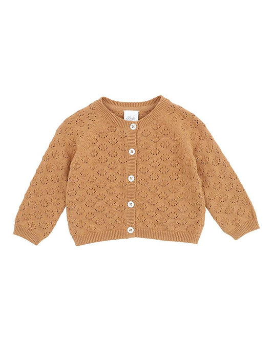 BAILEY EYELET KNIT CARDIGAN