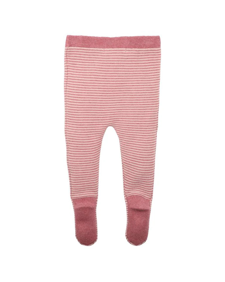 AUBREY STRIPE KNITTED FOOTED LEGGINGS