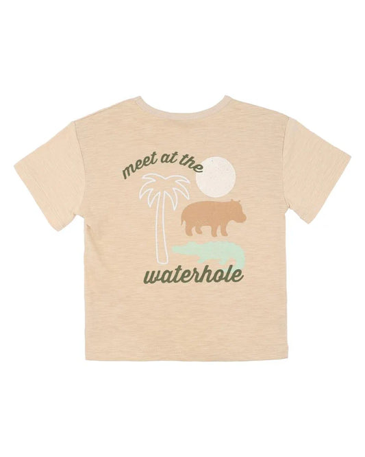 THE WATERHOLE PRINT TEE 3-7 YRS