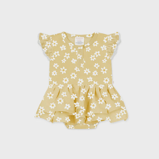 Bodysuit dress - summer daisies