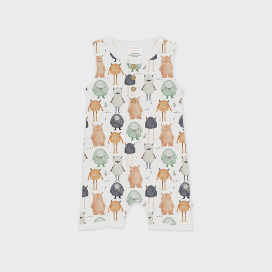 Sleeveless romper - little monsters