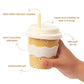 Yellow Daisy Babychino Cup 4 oz