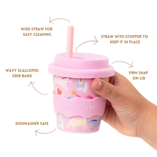 Pink Unicorn Babychino Cup 4oz