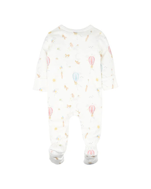 MORGAN PRINT LS ZIP ONESIE