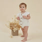 White Muslin Bubble Romper