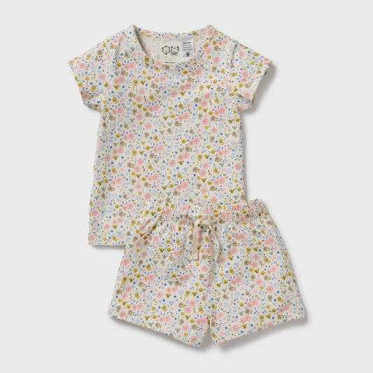 Ava Floral Organic Short Sleeved Pyjamas