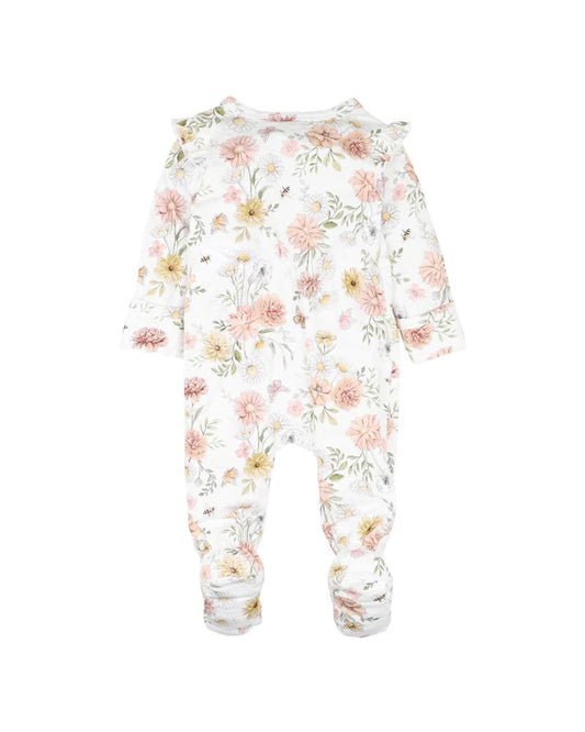 LARA PRINT LS ZIP ONESIE