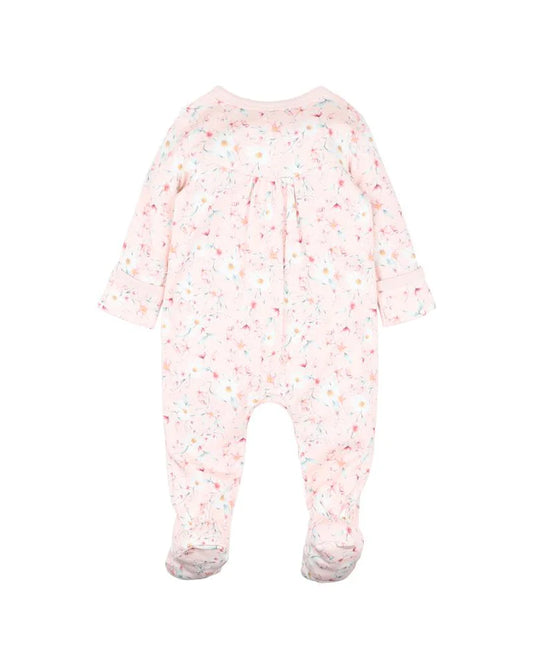 ZOE PRINT LS ZIP ONESIE