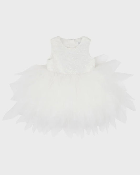 WATERFALL TULLE DRESS