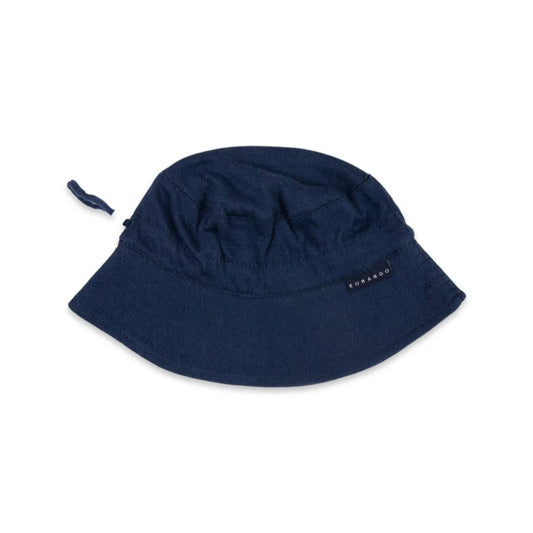 Cotton sun hat navy