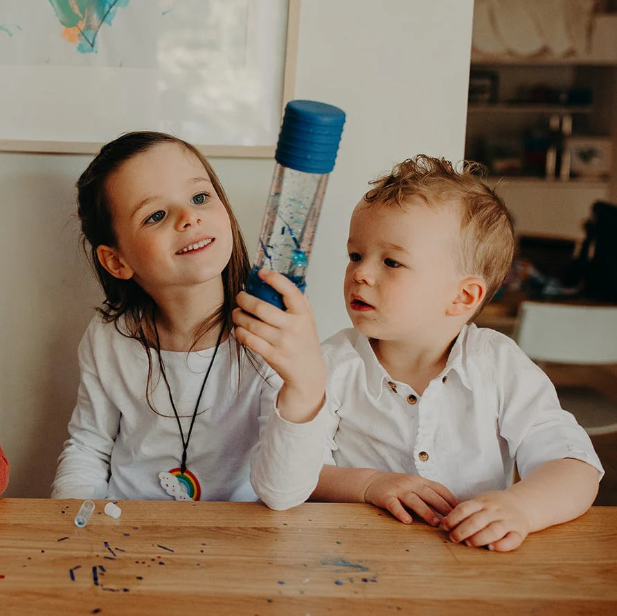 DIY Calm down bottle blue