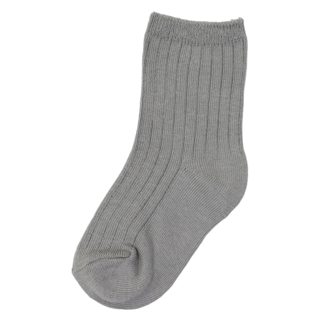 Ribbed Socks 5pk Plain with Navy Stripe