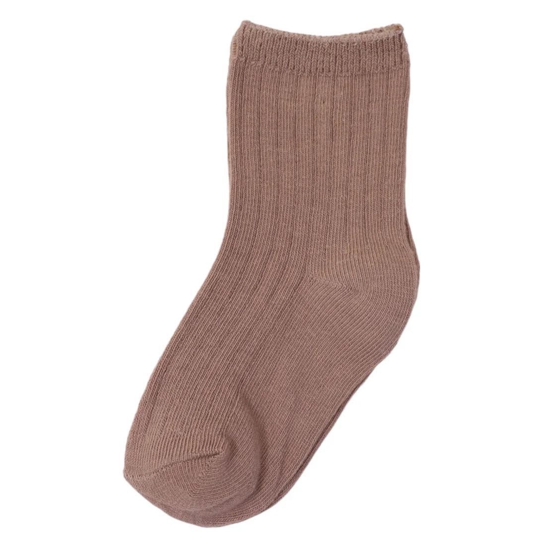 Ribbed Socks 5pk Plain with Navy Stripe